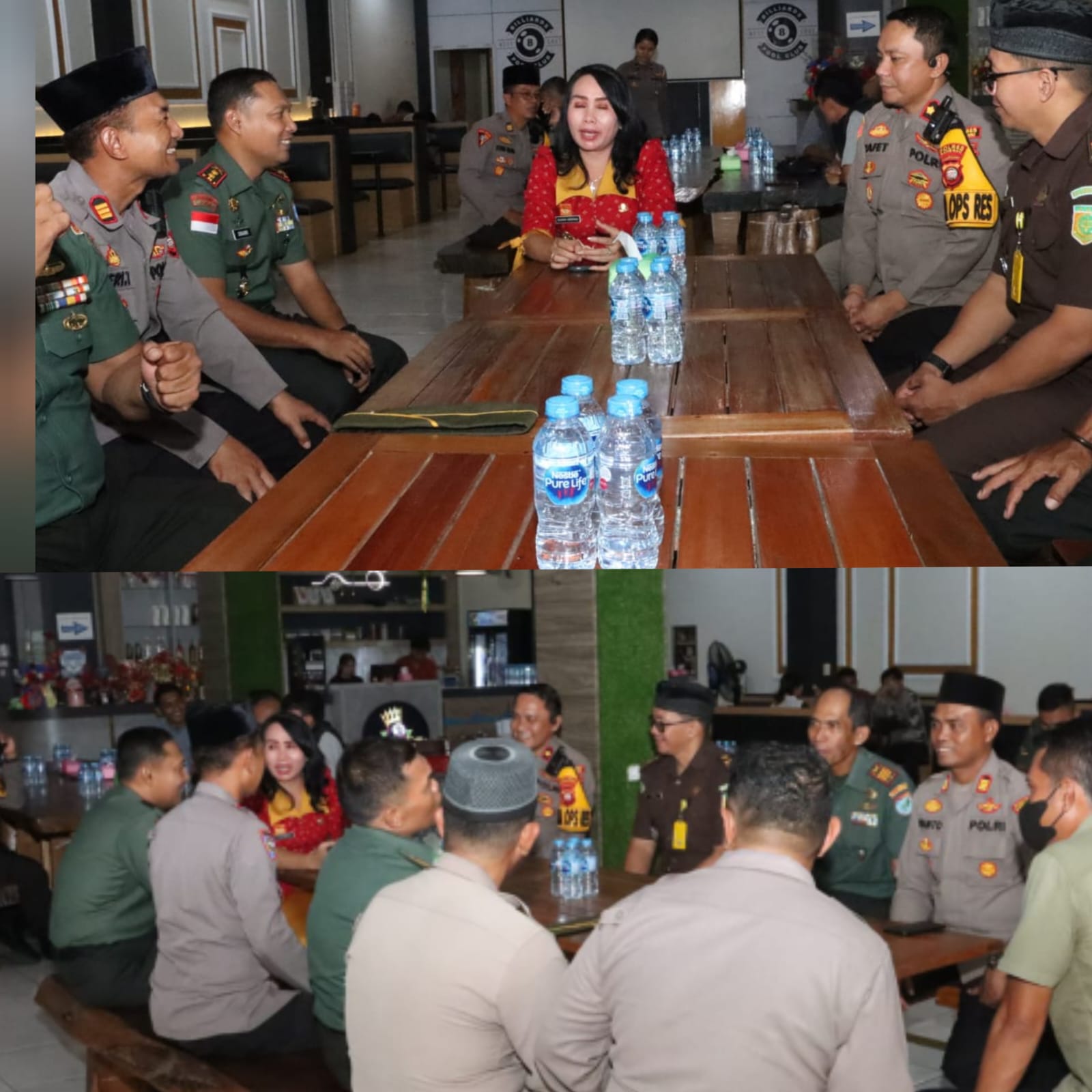 Buka puasa bersama Forkopimda Sanggau bertempat di Caffe Kingpool Jl. H. Juanda Kel. Beringin Kec. Kapuas Kab. Sanggau