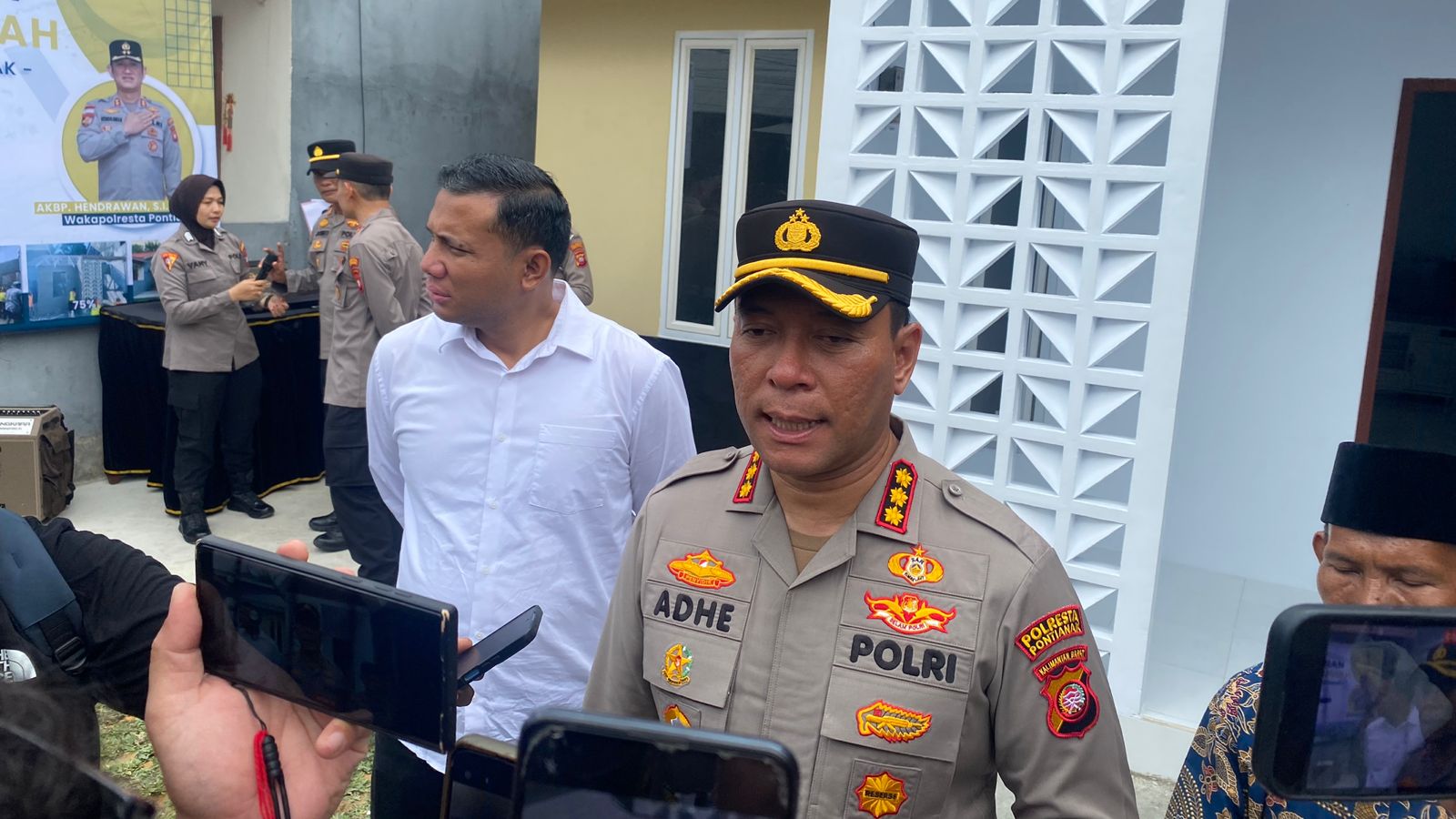 Kapolresta Pontianak, Kombes Pol Adhe Hariadi.