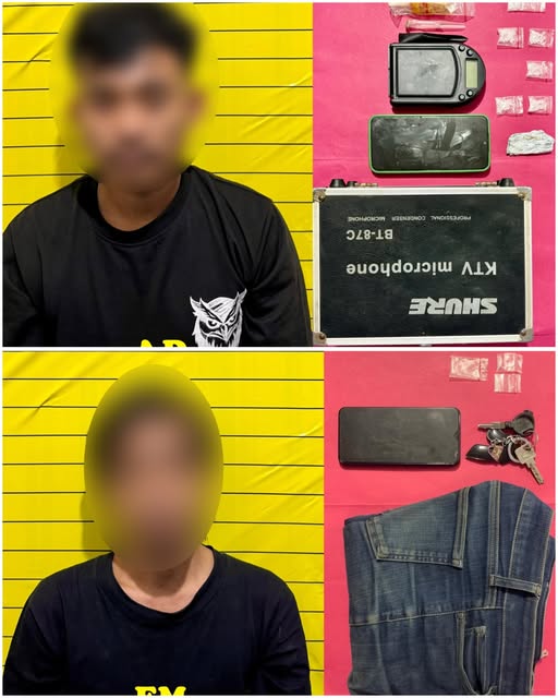 Dua pengedar narkoba berinisial FM (37) dan AD (29) dengan delapan paket sabu ditangkap Tim Satuan Reserse Narkoba Polres Sanggau.