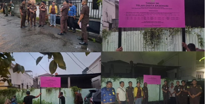 Kejati Kalbar Sita Aset Terpidana Korupsi Rp 14 Miliar di Empat Lokasi Pontianak